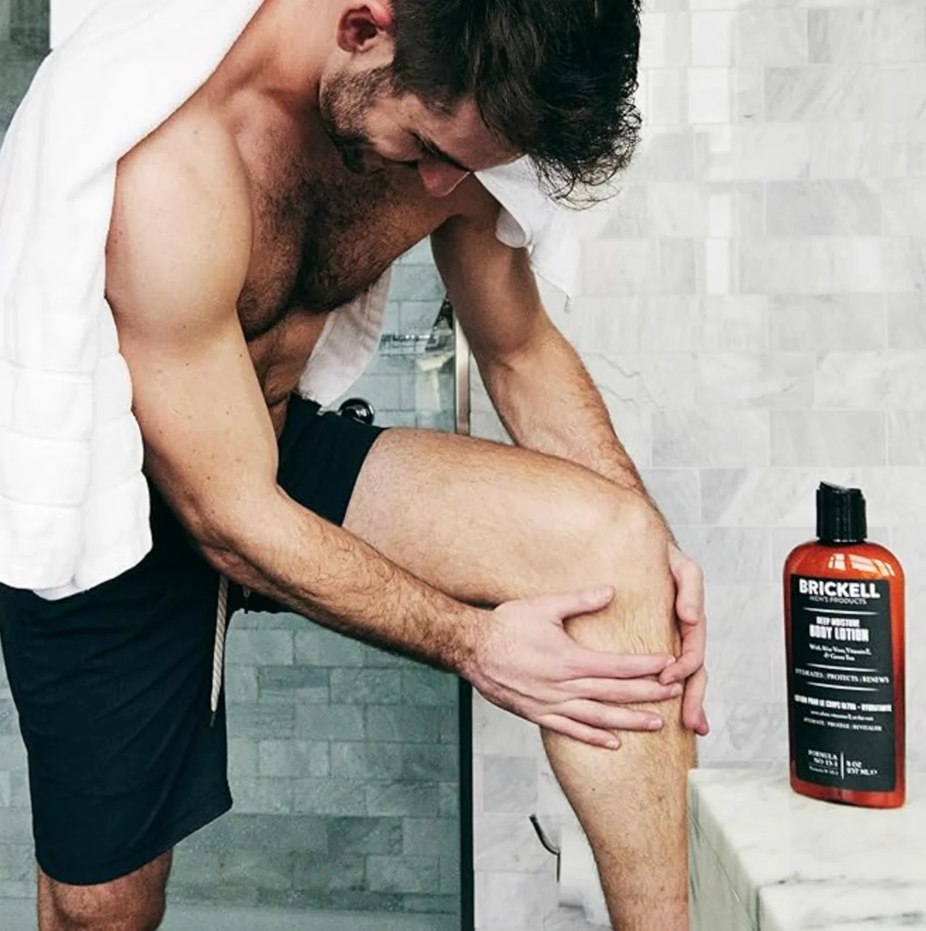 Brickell Men's Products - Deep Moisture Body Lotion for Men (Scented), 237ml - Image 3