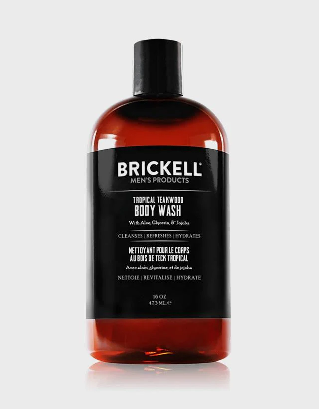 Brickell Men's Products - Tropical Teakwood Body Wash, 473ml