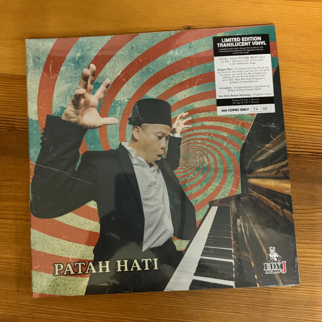 Edy J. Herwan - Patah Hati [LP, Translucent, Edy J Records] - Image 2