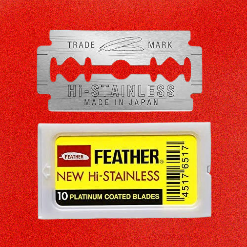 Feather - Hi-Stainless Double Edge Razor Blades, 200 Blades - Image 3