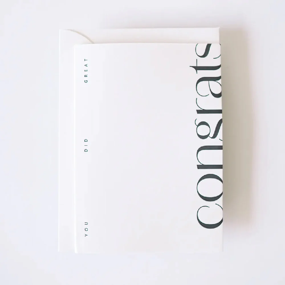Hrvst.Store - Congrats You Did Great, A6, Letterpress - Image 2