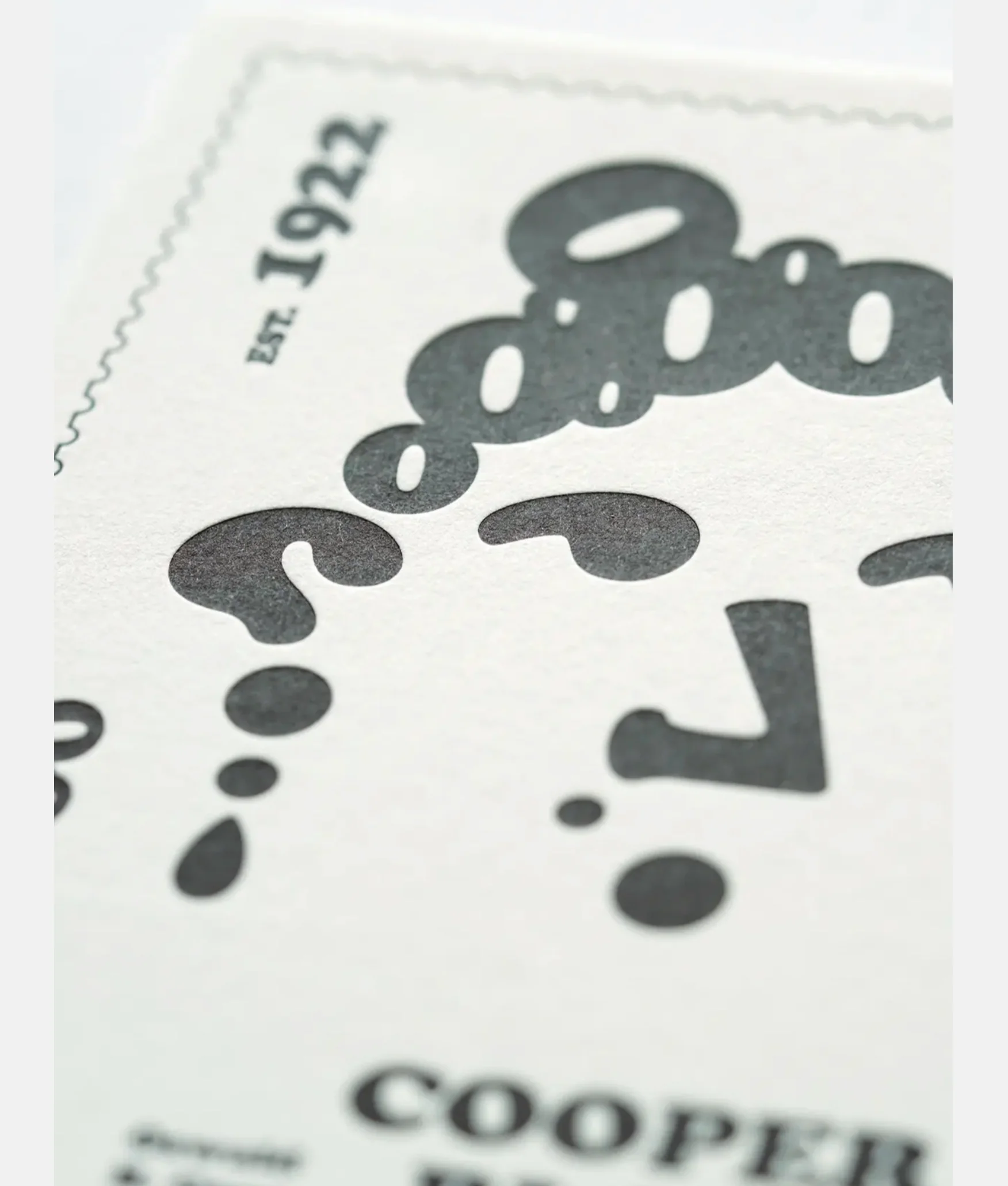 Hrvst.Store - Cooper Black Postcard, A6, Letterpress - Image 4