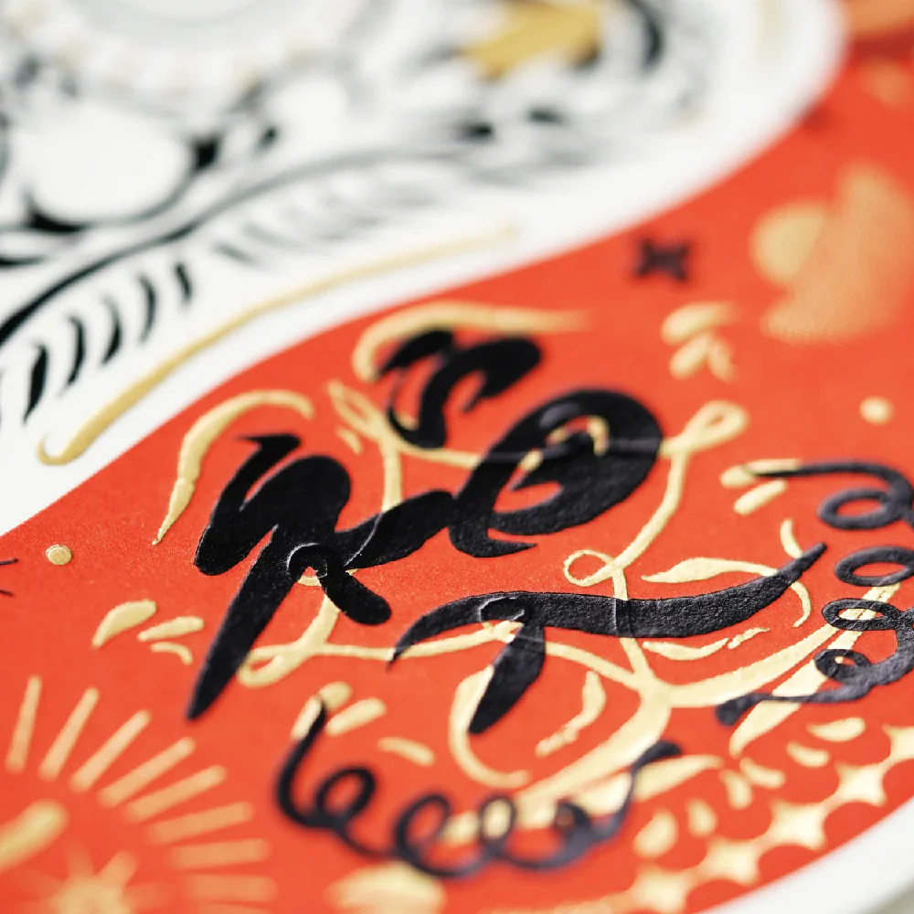 Hrvst.Store - Daruma Postcard, Letterpress - Image 2
