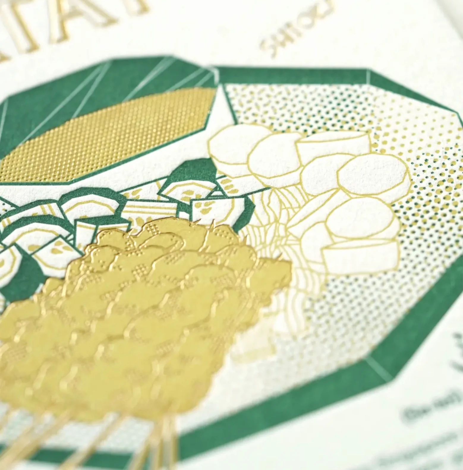 Hrvst.Store - Singapore Satay Postcard, A6, Letterpress - Image 3