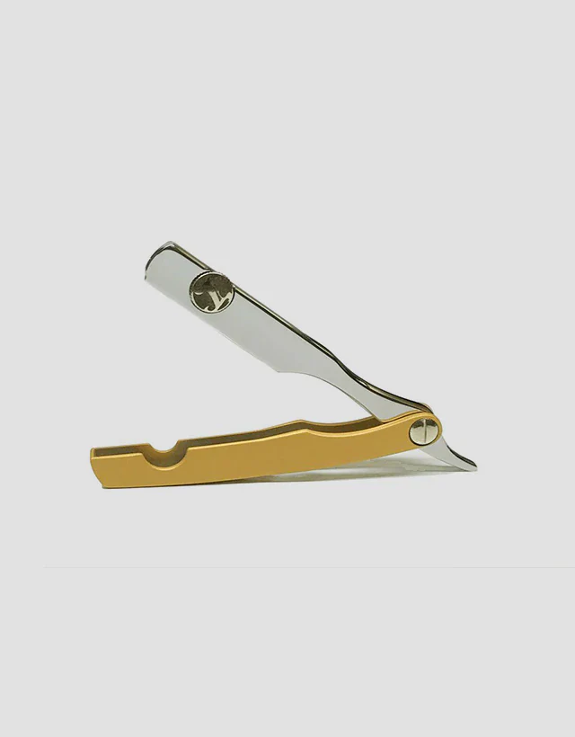 Irving Barber Co. - Chrome Shank / Gold Scale "Cerakoted" Razor - Image 2