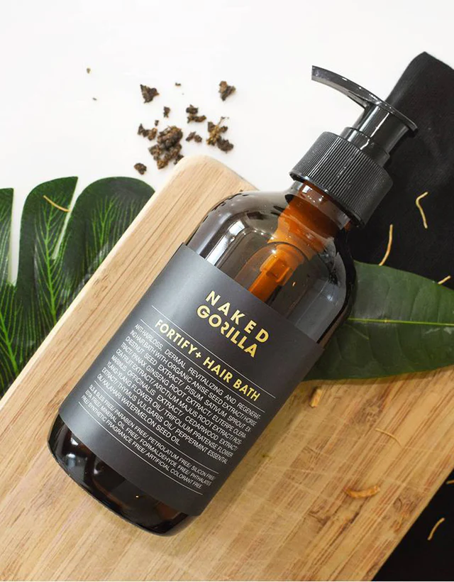 Naked Gorilla - Fortify+ Hair Bath, 250ml, Hair Loss Shampoo - Image 2
