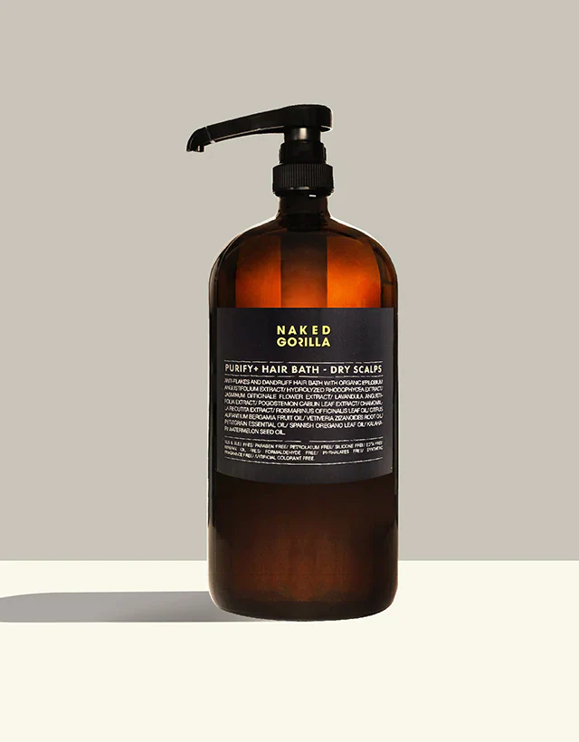 Naked Gorilla - Purify+ Hair Bath, Dry Scalps, 1000ml, Dandruff Shampoo - Image 2