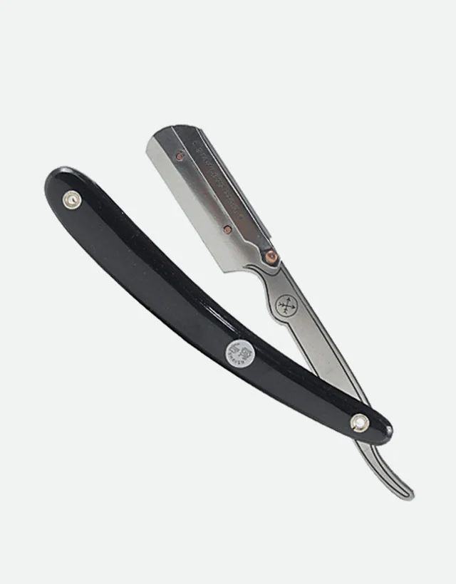 Parker - SRB / 33R Straight Razor, Clip Type, Black Resin Handle - Image 3