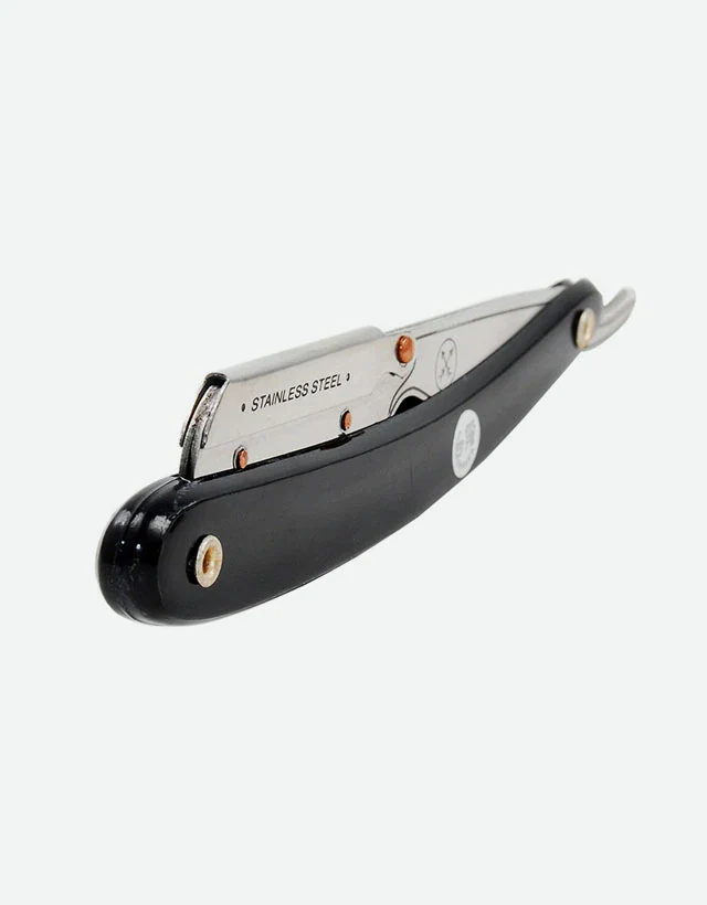 Parker - SRB / 33R Straight Razor, Clip Type, Black Resin Handle - Image 5
