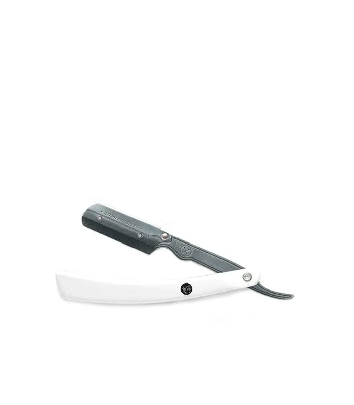Parker - SRW / 34R Straight Razor, Clip Type, White Resin Handle - Image 3