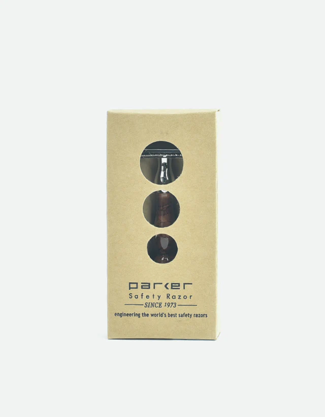 Parker - 45R Safety Razor, 3 piece, Enamel Handle - Image 4