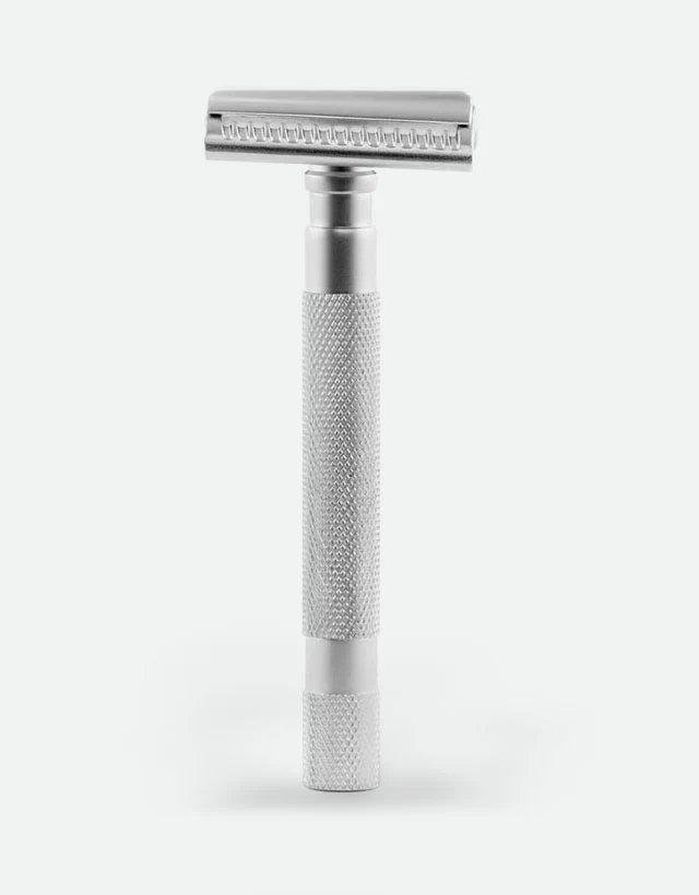 Parker - 55SL-SC Safety Razor, 3 piece, Semi-Slant, Satin Chrome Finish Handle - Image 4