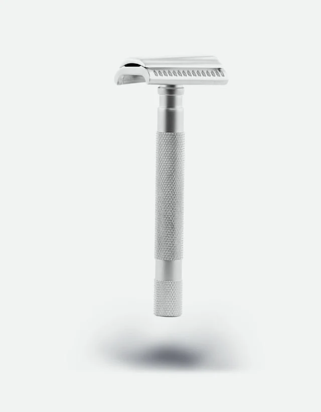 Parker - 55SL-SC Safety Razor, 3 piece, Semi-Slant, Satin Chrome Finish Handle - Image 5