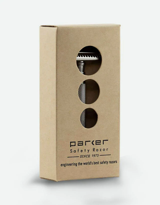 Parker - 55SL-SC Safety Razor, 3 piece, Semi-Slant, Satin Chrome Finish Handle - Image 6