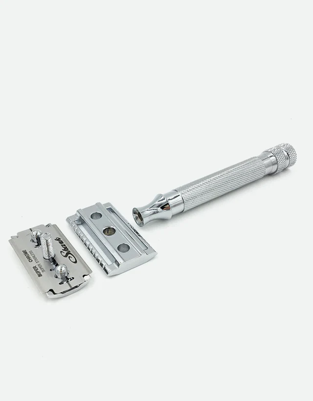 Parker - 91R Safety Razor, 3 piece, Heavyweight, Chrome Finish Handle - Image 3