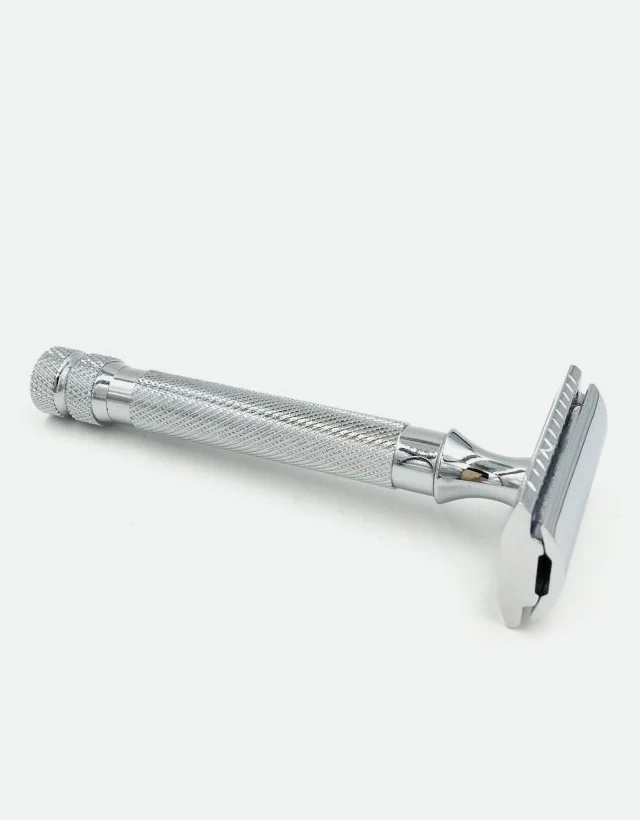 Parker - 91R Safety Razor, 3 piece, Heavyweight, Chrome Finish Handle - Image 5