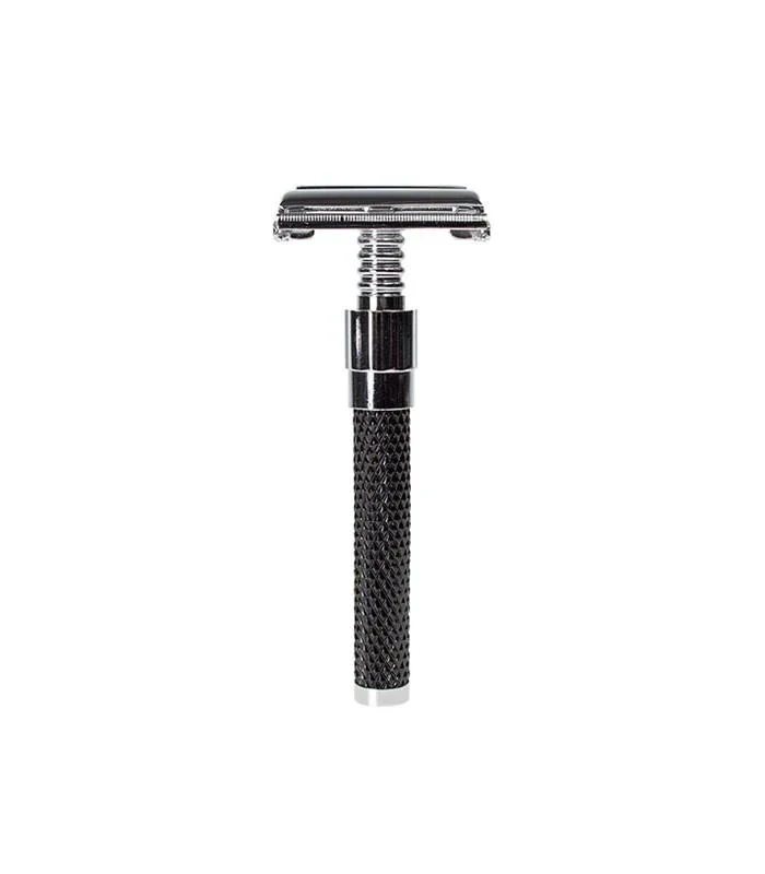Parker - 92R Safety Razor, Butterfly Open, Heavyweight, Graphite and Chrome Finish Handle - Image 4