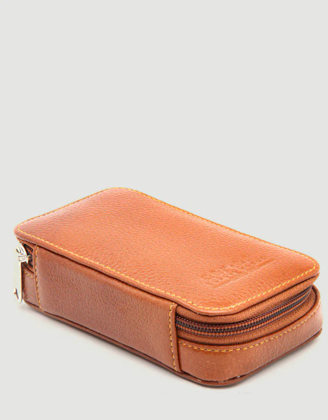 Parker - LP4 Leather saddle zip pouch for razor and blade - Image 6