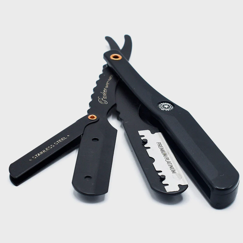 Parker - SRBBA Professional Barber Razor, Clip Type, Black - Image 3