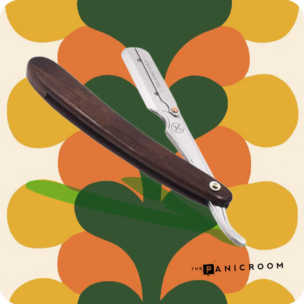 Parker - SRDW Straight Razor, Clip Type, Dark Sheeshan Wood Handle