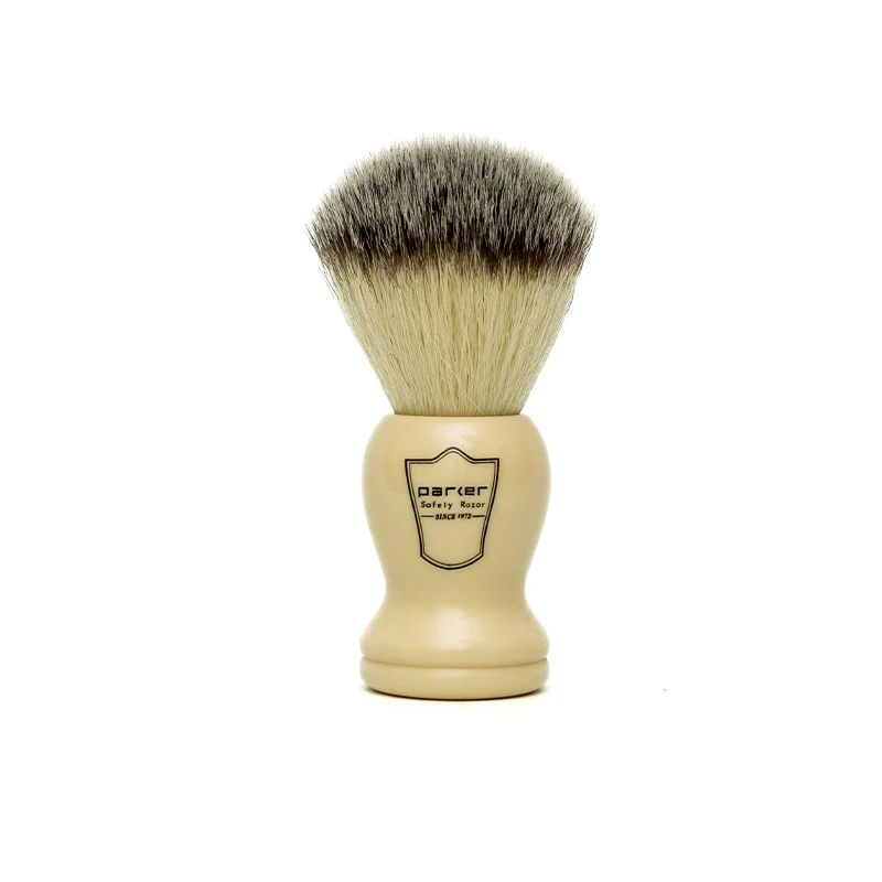 Parker - Synthetic Shaving Brush, Ivory Handle, SYB1