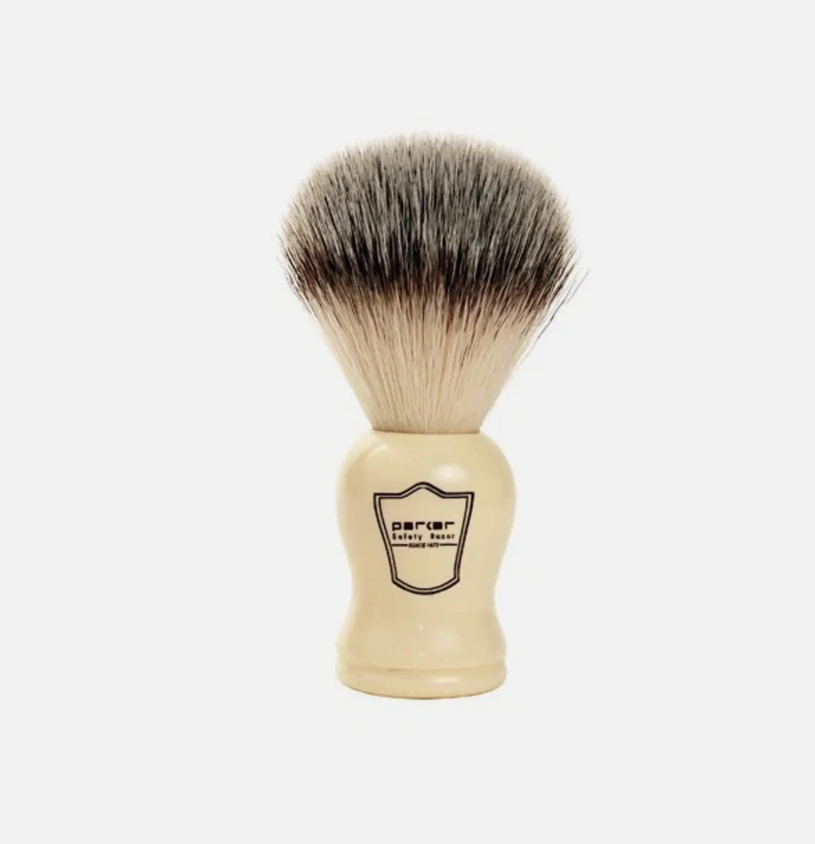Parker - Synthetic Shaving Brush, Ivory Handle, SYB1 - Image 3