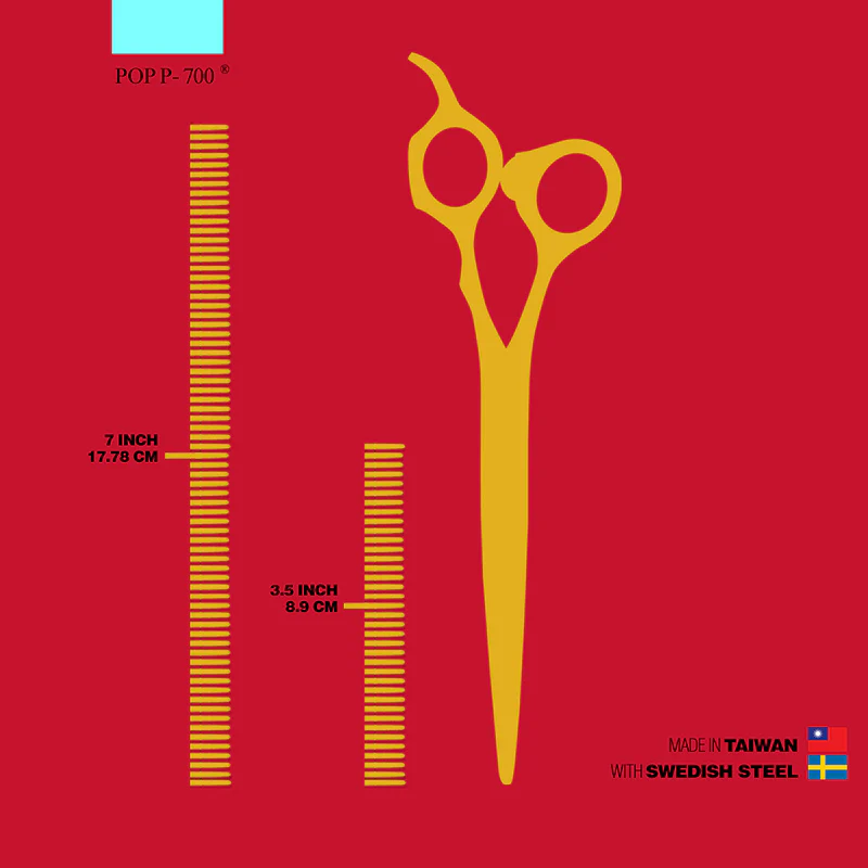 POP - 7" Straight Scissors, P-700 - Image 2