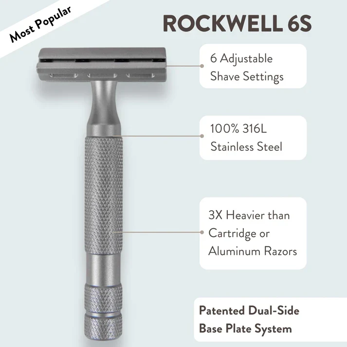 Rockwell Razors - 6S Razor, Matte Stainless Steel - Image 4