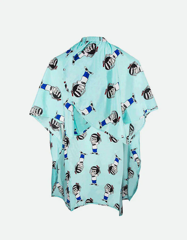 Suavecito - Mascot Club Blue Barber Cape,Kid's - Image 3