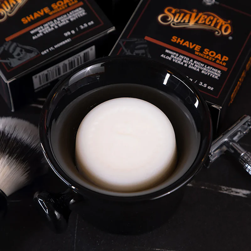 Suavecito - Premium Blends Shave Soap, Whiskey Bar, 99g - Image 3