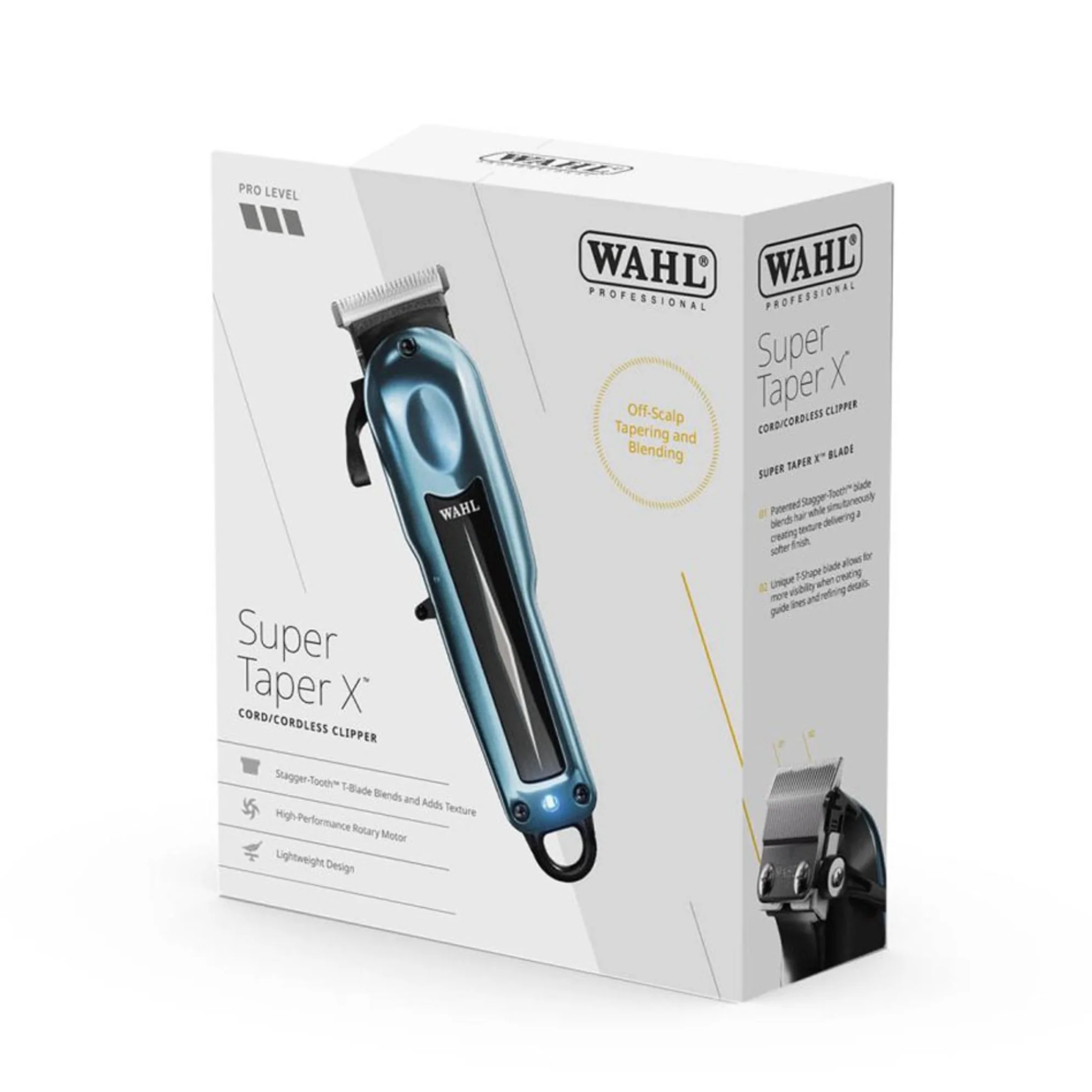 Wahl - Super Taper X, Professional Cord/Cordless Clipper