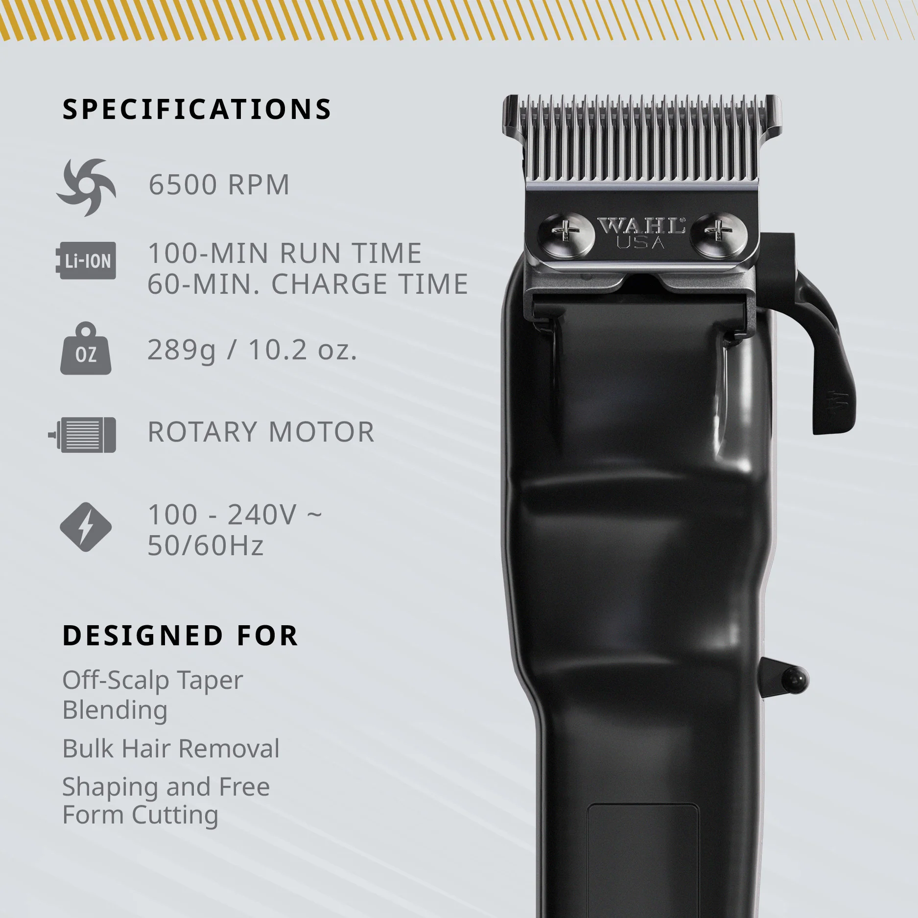 Wahl - Super Taper X, Professional Cord/Cordless Clipper - Image 12